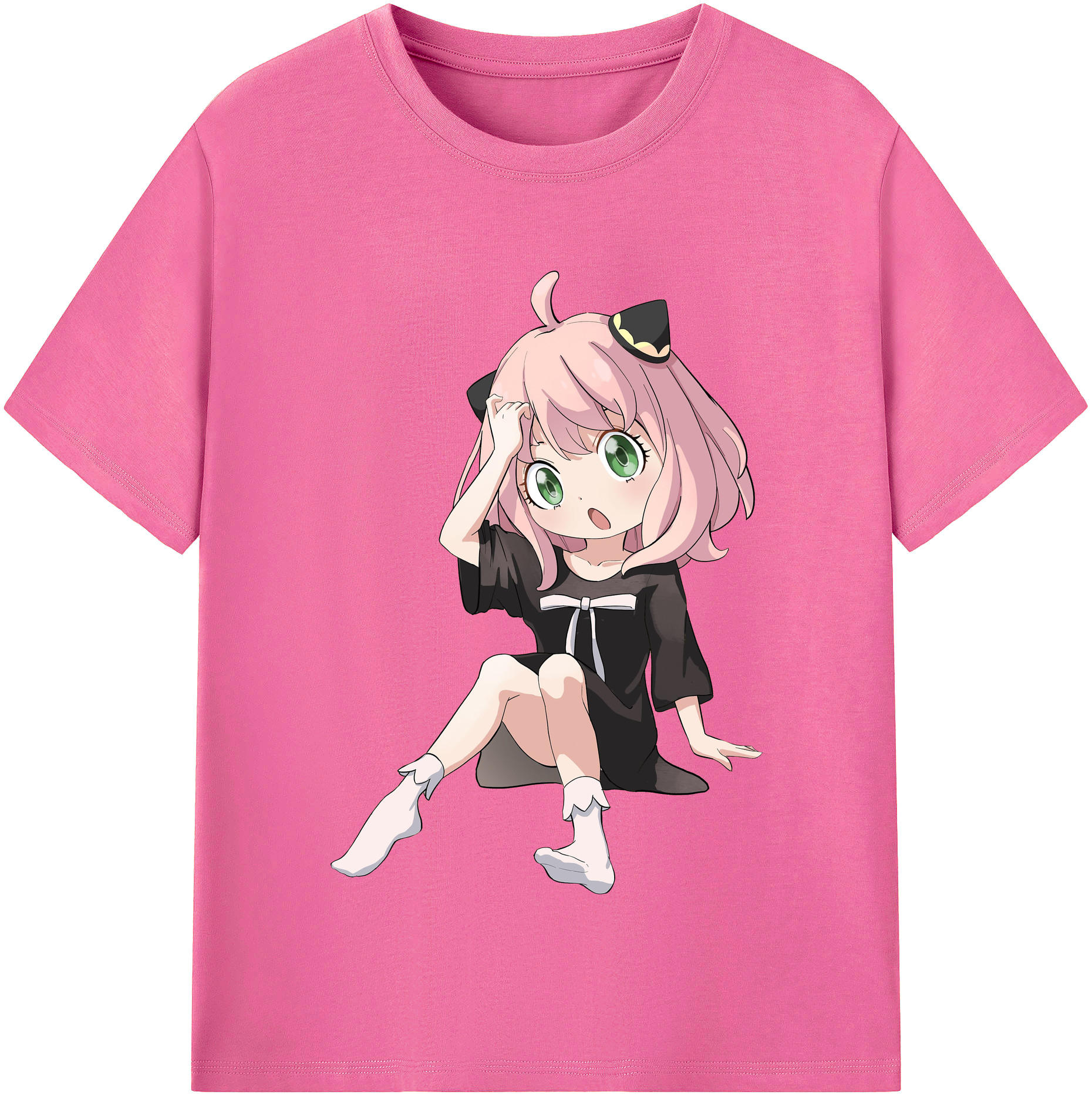 （画像用） SPY×FAMILY间谍家家酒 レディースカジュアルプリントTシャツ（綿100％）